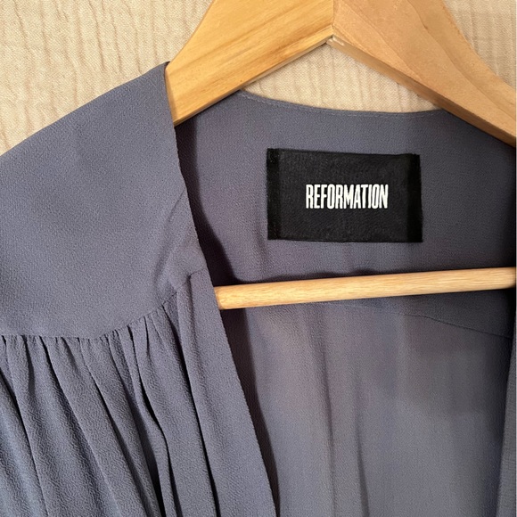 Reformation Winslow Dress, Pewter Grey, size 2 - Picture 4 of 4